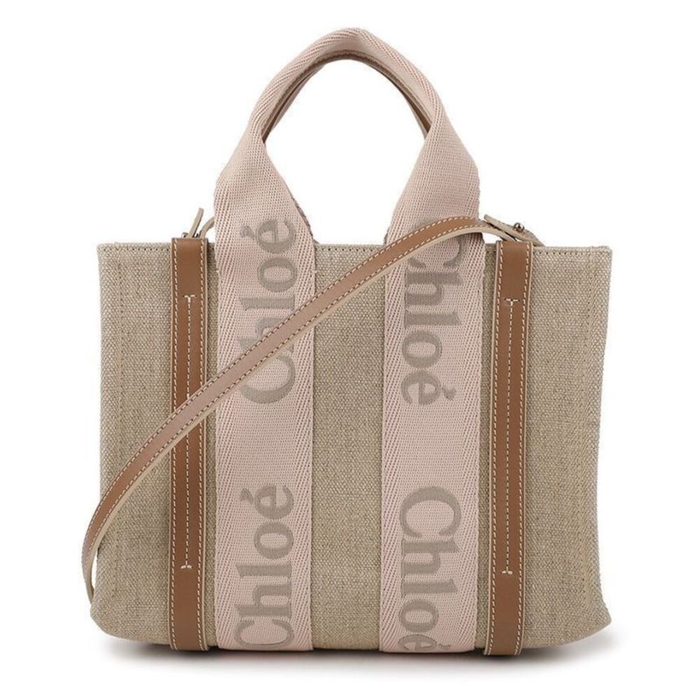 Linen Woody Small Tote Bag